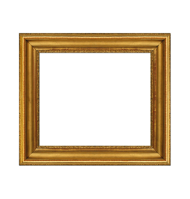 French antique gilt frame in stucco